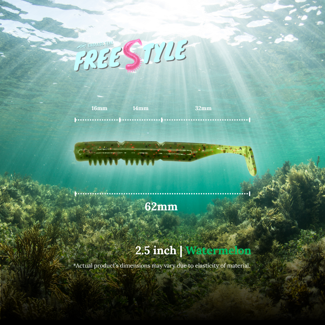 "FREESTYLE" 2.5 inch soft plastic lure