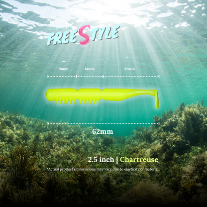 "FREESTYLE" 2.5 inch soft plastic lure