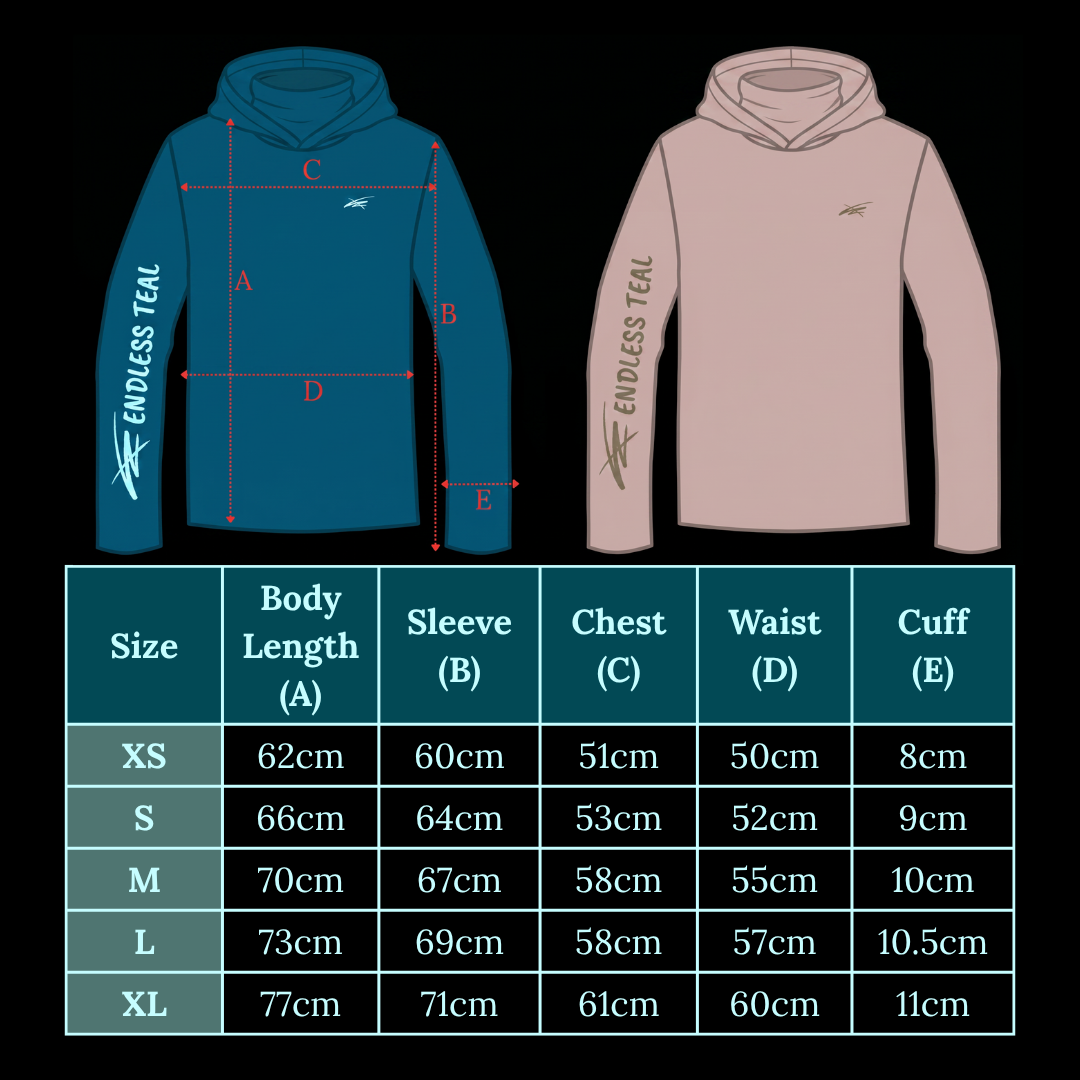 "RELENTLESS" Sun Shirt (with Hood & Buff)